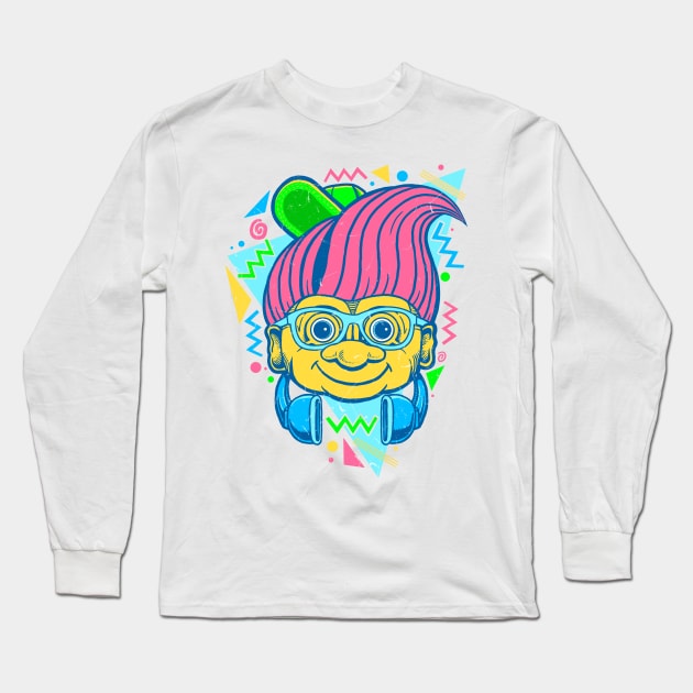 90s Hip Troll Long Sleeve T-Shirt by fathi